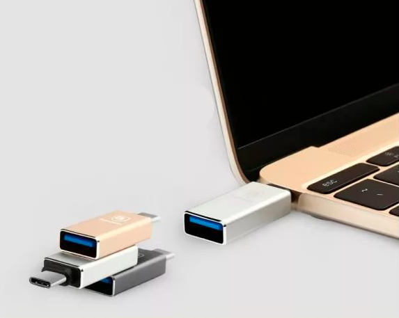 Переходник Baseus Sharp Series USB - Type-C Серебро - Изображение 59293