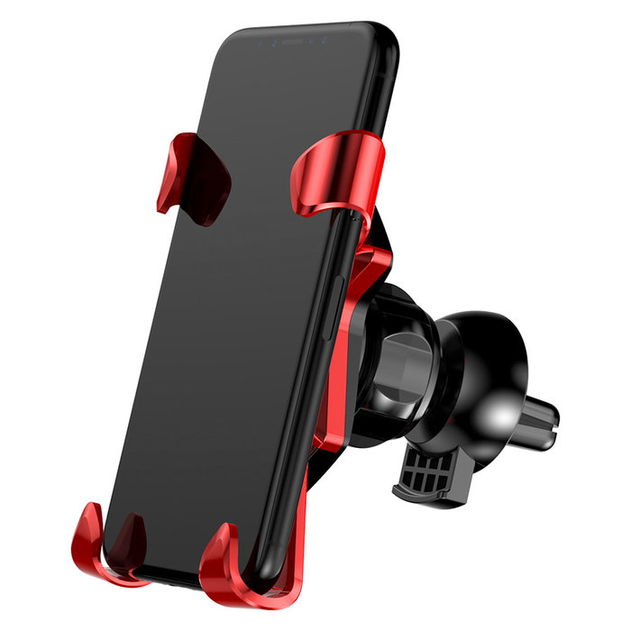 Автомобильный держатель для телефона Baseus X Air Vent Car Mount Holder Красный - Изображение 59349
