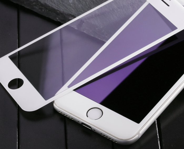 Защитное стекло Baseus Anti-bluelight 0.2mm Tempered Glass для iPhone 7 Plus Белое - Изображение 59483