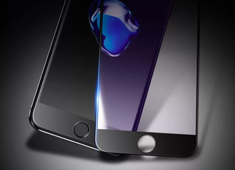 Стекло защитное Baseus 0.2mm AntiBluelight Tempered Glass для iPhone 7 / 8 Черное