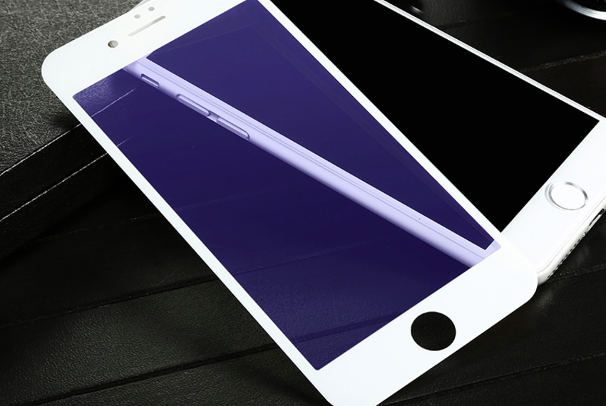 Защитное стекло Baseus Anti-bluelight 0.2mm Tempered Glass для iPhone 8 Plus Белое