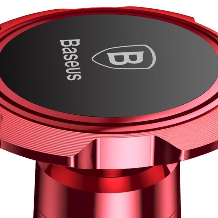 Автомобильный держатель для телефона Baseus Gyro Magnet Air Vent Car Mount Красный - Изображение 59631