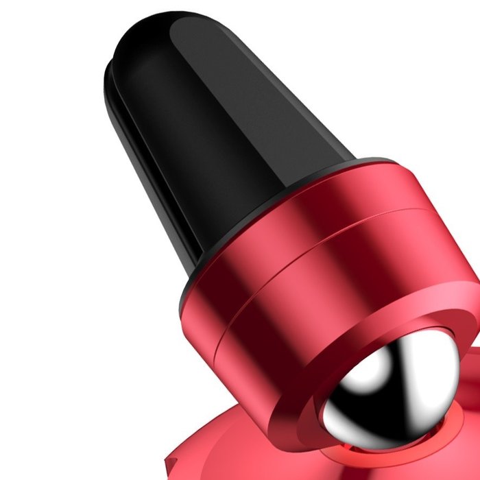 Автомобильный держатель для телефона Baseus Gyro Magnet Air Vent Car Mount Красный - Изображение 59637
