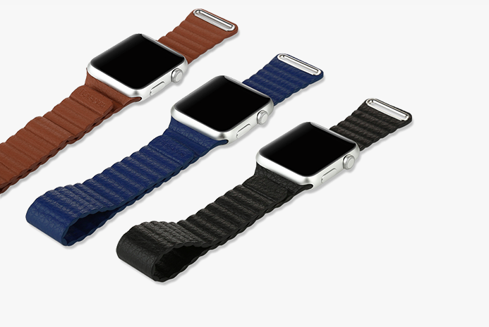 Ремешок кожаный для Apple Watch 2 / 1 (38мм) Синий - Изображение 59739