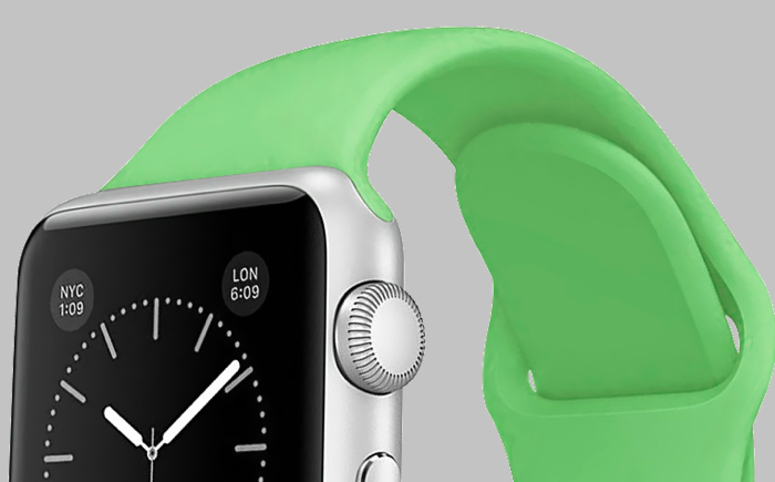 Ремешок силиконовый Special Case для Apple Watch 2 / 1 (38мм) Светло зеленый S/M/L - Изображение 59761