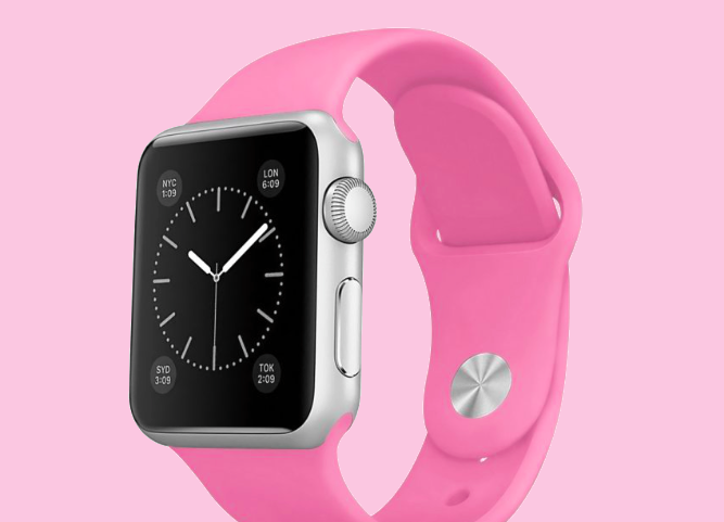 Ремешок силиконовый Special Case для Apple Watch 2 / 1 (38мм) Розовый S/M/L - Изображение 59771