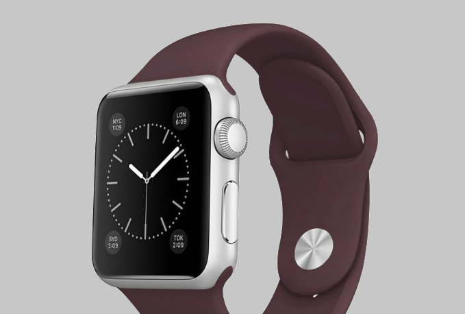 Ремешок силиконовый Special Case для Apple Watch 2 / 1 (38мм) Коричневый S/M/L 4 - Изображение 59779