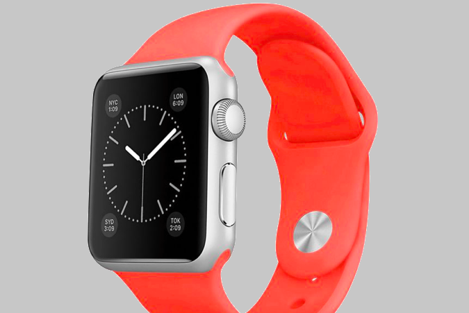 Ремешок силиконовый Special Case для Apple Watch 2 / 1 (38мм) Оранжевый S/M/L