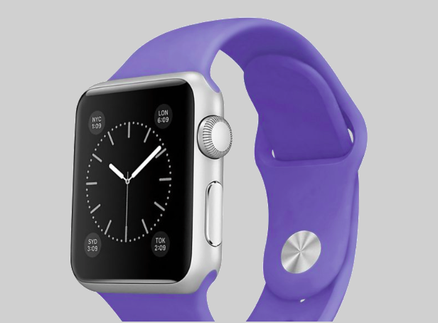 Ремешок силиконовый Special Case для Apple Watch 2 / 1 (38мм) Фиалковый S/M/L - Изображение 59807