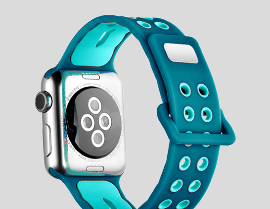 Спортивный ремешок Vilo Perforate Sport для Apple Watch 3 / 2 / 1 (38мм) Голубой - Изображение 59811