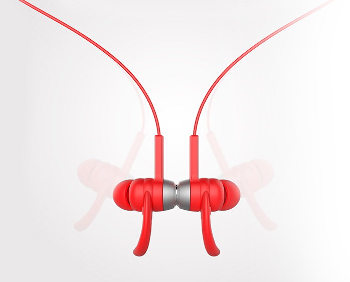 Беспроводные вакуумные Bluetooth наушники для спорта с микрофоном Baseus Encok S06 - Красные - Изображение 9491