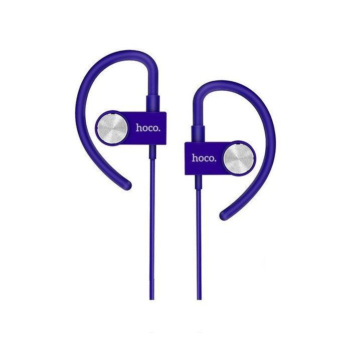 Беспроводные вакуумные Bluetooth наушники для спорта с микрофоном HOCO ES5 Фиолетовые - Изображение 9659