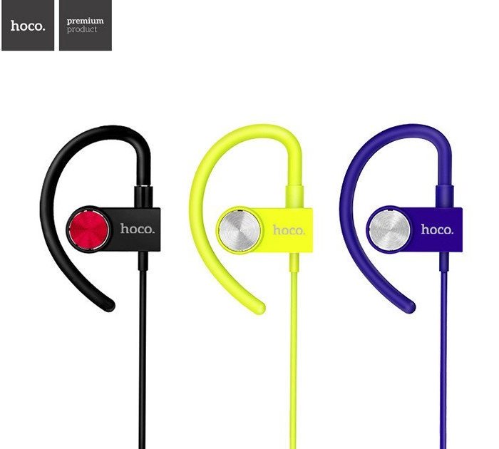 Беспроводные вакуумные Bluetooth наушники для спорта с микрофоном HOCO ES5 Фиолетовые - Изображение 9661