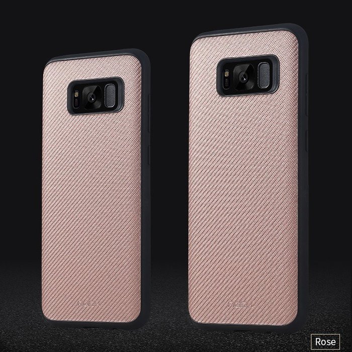 Силиконовый чехол накладка Rock Origin для Samsung Galaxy S8 Розовый - Изображение 7051