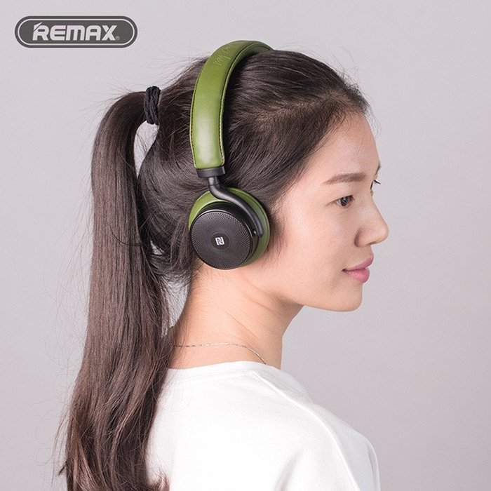 Беспроводные Bluetooth наушники с микрофоном Remax RB-300 HB Зеленые - Изображение 9735