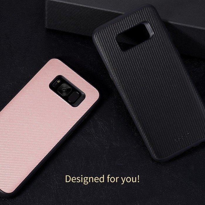 Силиконовый чехол накладка Rock Origin для Samsung Galaxy S8 Розовый - Изображение 7053