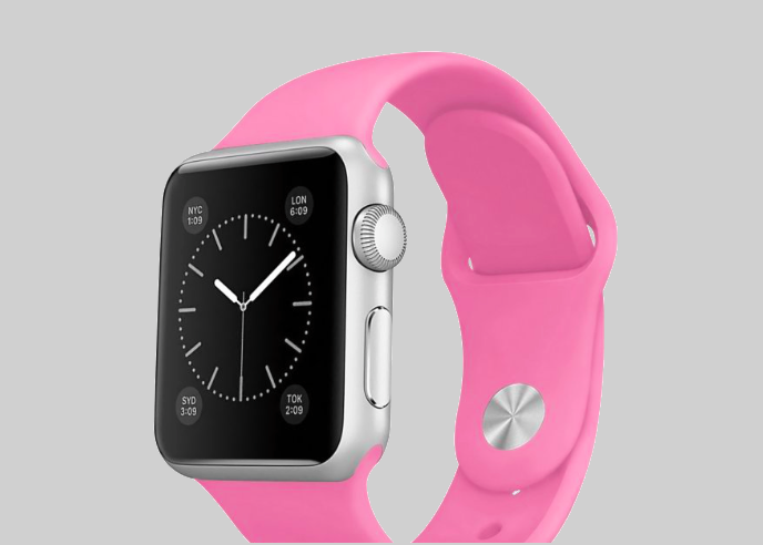Ремешок силиконовый Special Case для Apple Watch 2 / 1 (42мм) Розовый S/M/L - Изображение 59889
