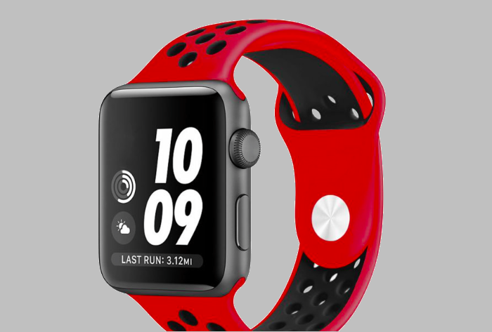 Ремешок спортивный Dot Style для Apple Watch 42mm Красно-Черный - Изображение 59907