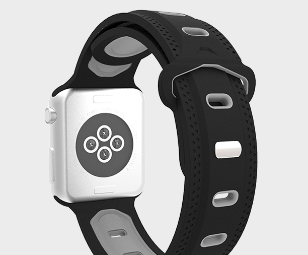 Спортивный ремешок Vilo Sporty для Apple Watch 3 / 2 / 1 (42мм) Черный - Изображение 59911