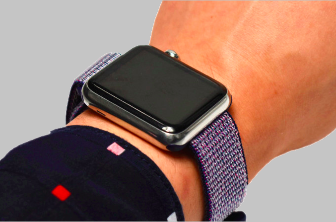Ремешок нейлоновый Special case Nylon Sport для Apple Watch 3 / 2 / 1 (38mm) Черно-Фиолетовый