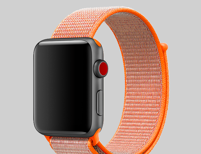 Ремешок нейлоновый Special case Nylon Sport для Apple Watch 3 / 2 / 1 (38mm) Оранжевый - Изображение 59925