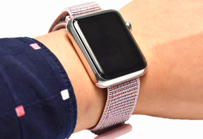 Ремешок нейлоновый Special case Nylon Sport для Apple Watch 3 / 2 / 1 (38mm) Нежно-розовый