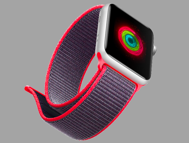 Ремешок нейлоновый Special case Nylon Sport для Apple Watch 3 / 2 / 1 (38mm) Розово-синий