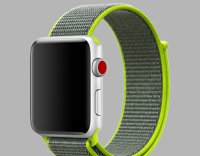 Ремешок нейлоновый Special case Nylon Sport для Apple Watch 3 / 2 / 1 (38mm) Ярко-зеленый - Изображение 59933