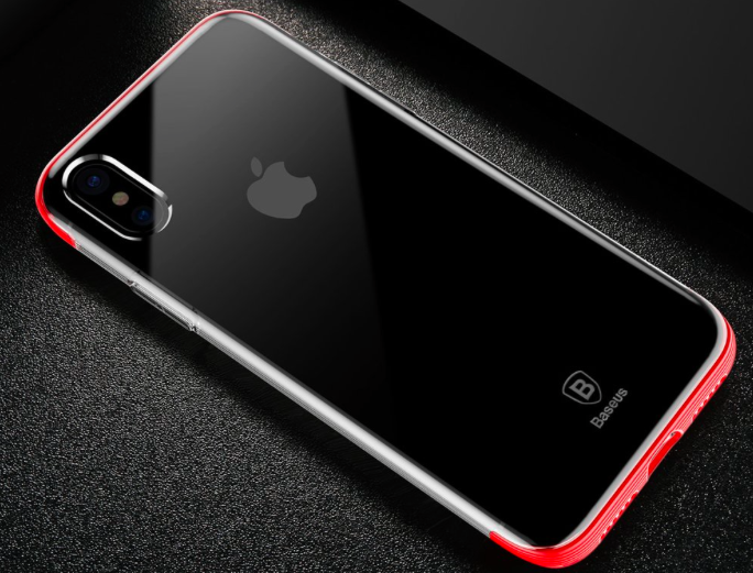 Чехол накладка Baseus Armor Case For iPhone X Красный - Изображение 59969