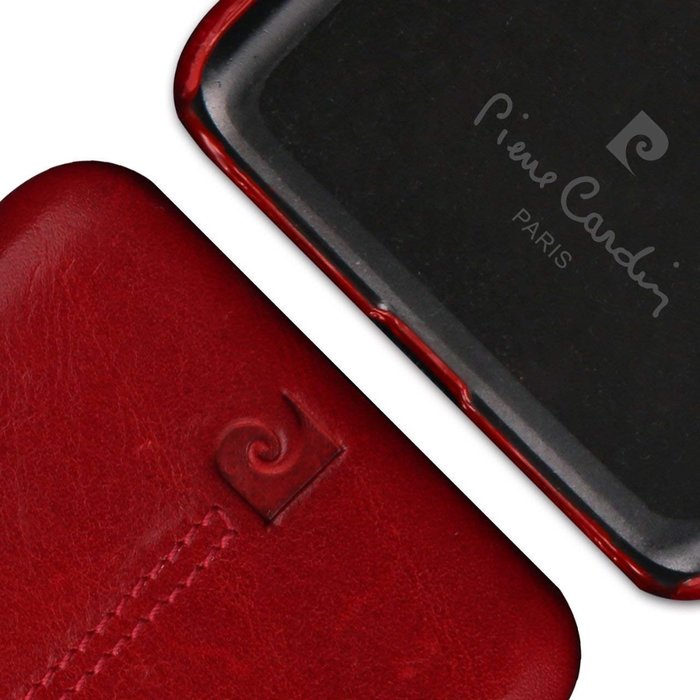 Чехол накладка Pierre Cardin Premium для Samsung Galaxy S9 Plus Красный - Изображение 60041