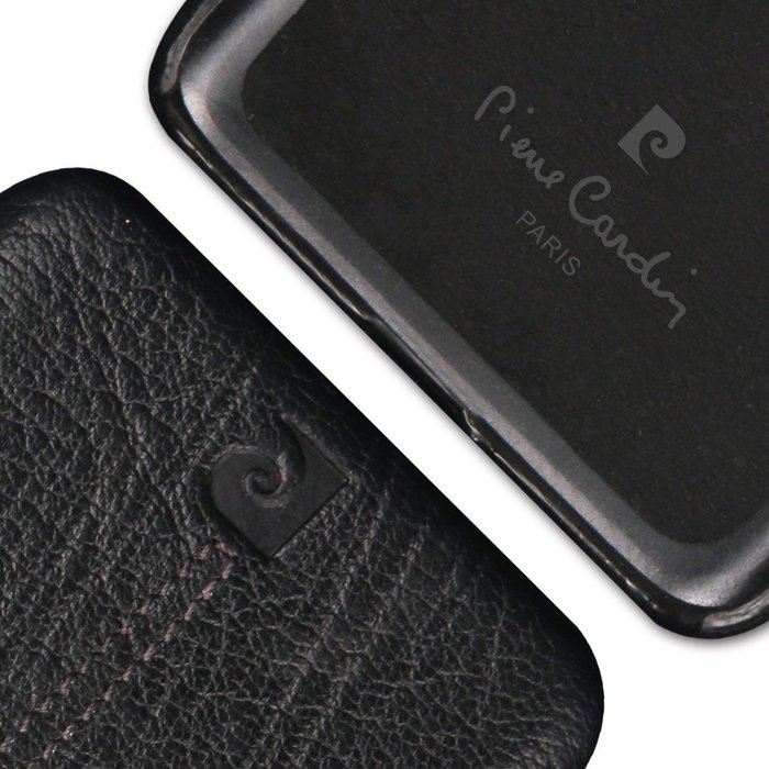 Чехол накладка Pierre Cardin Premium для Samsung Galaxy S9 Plus Черный - Изображение 60051