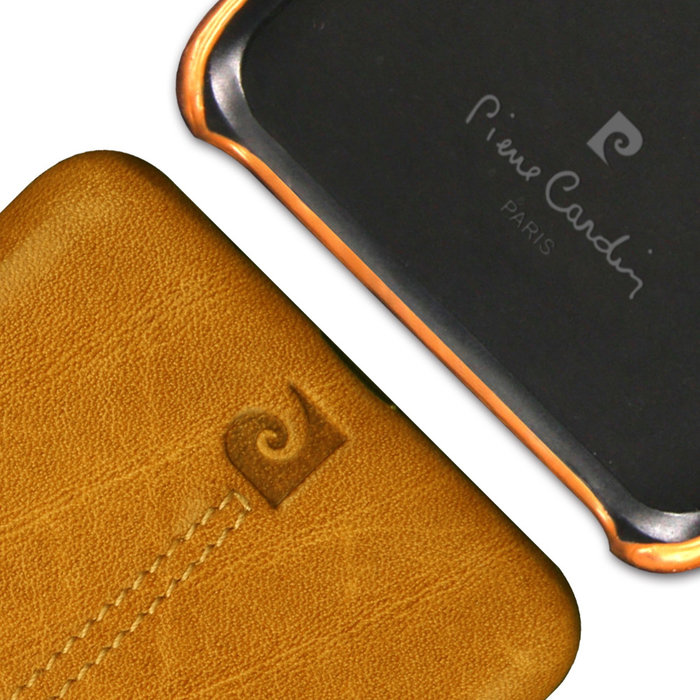 Чехол накладка Pierre Cardin Premium для Samsung Galaxy S9 Коричневый - Изображение 60083