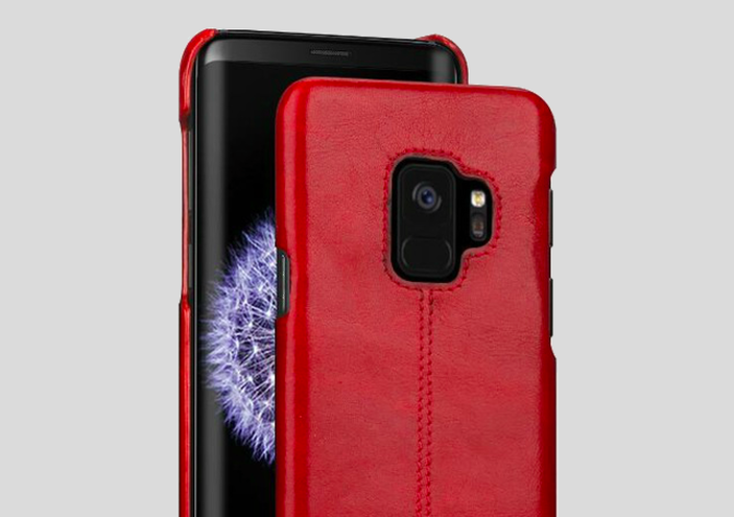Чехол накладка Pierre Cardin Premium для Samsung Galaxy S9 Красный