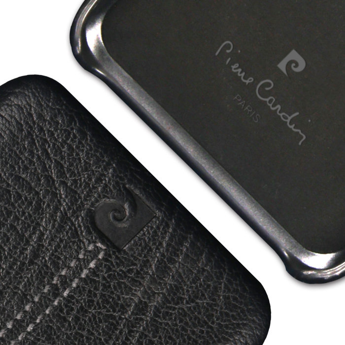 Чехол накладка Pierre Cardin Premium для Samsung Galaxy S9 Черный - Изображение 60101
