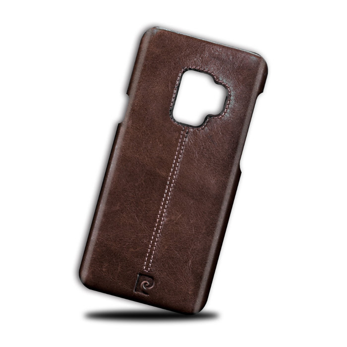 Чехол накладка Pierre Cardin Premium для Samsung Galaxy S9 Темно-коричневый - Изображение 60111