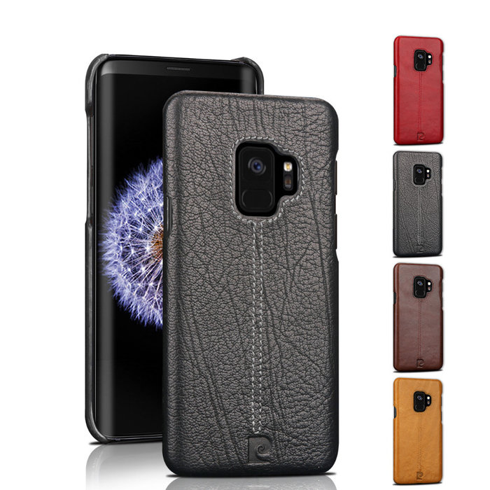 Чехол накладка Pierre Cardin Premium для Samsung Galaxy S9 Темно-коричневый - Изображение 60115