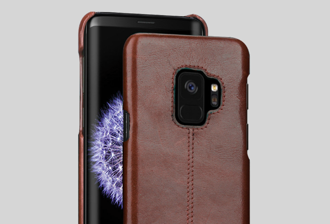 Чехол накладка Pierre Cardin Premium для Samsung Galaxy S9 Темно-коричневый - Изображение 60117