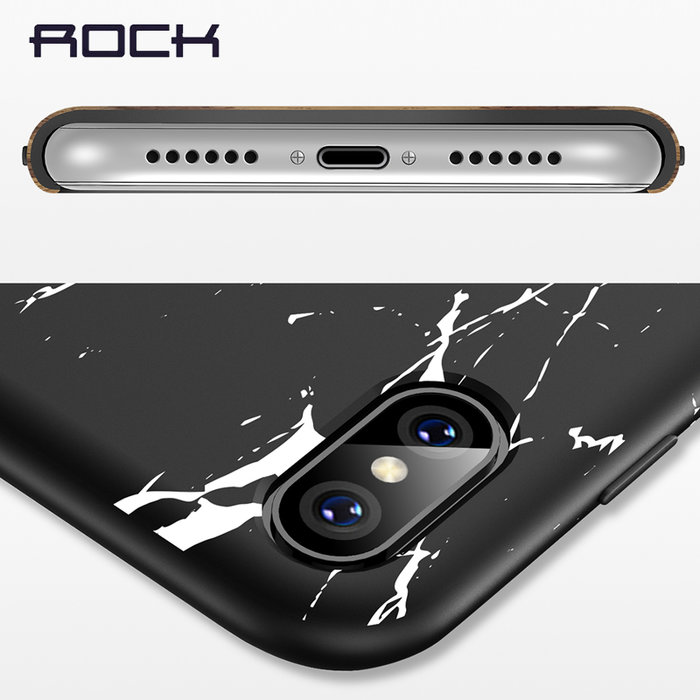 Чехол накладка Rock Origin для iPhone X Stone Черный - Изображение 60131