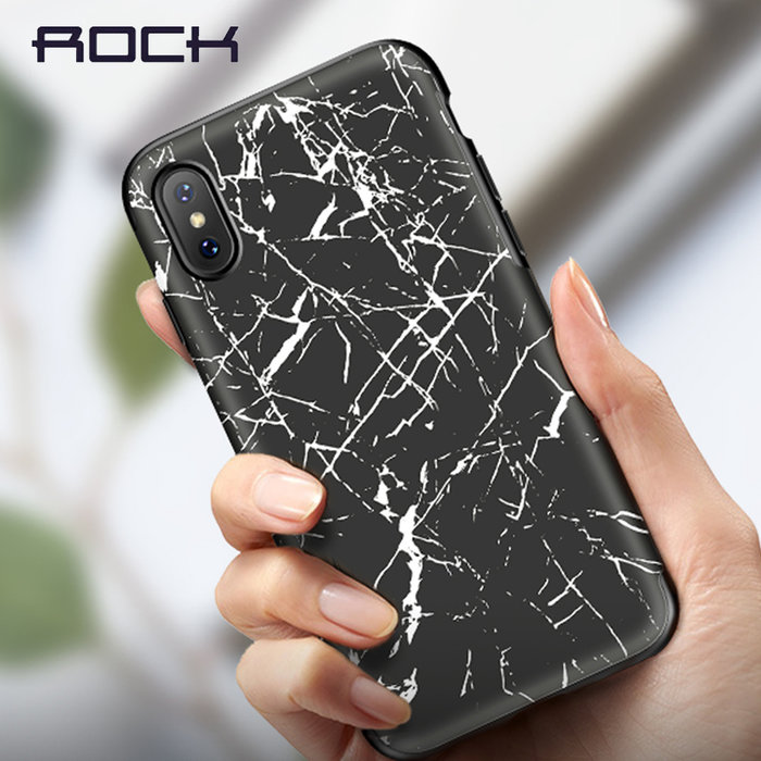 Чехол накладка Rock Origin для iPhone X Stone Черный - Изображение 60135