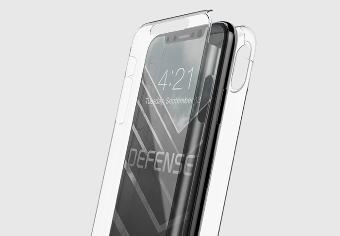 Чехол накладка X-Doria Defense 360 для iPhone X Прозрачный - Изображение 60169
