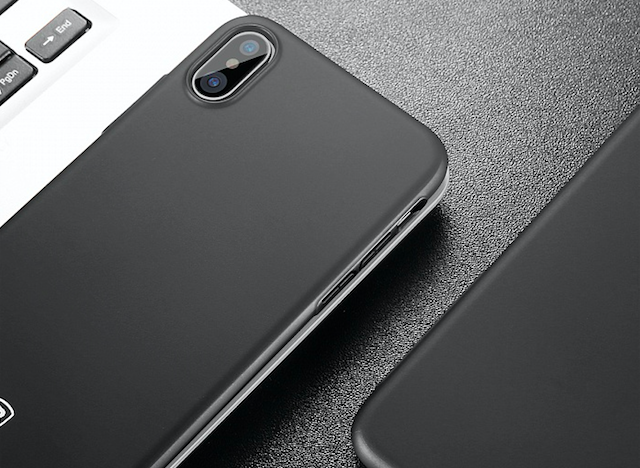 Чехол накладка Baseus Thin Case для iPhone X Черный - Изображение 60227