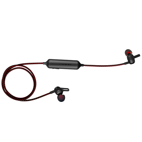 Беспроводные вакуумные Bluetooth наушники для спорта с микрофоном Momax Wave Magnetic Черные - Изображение 10063