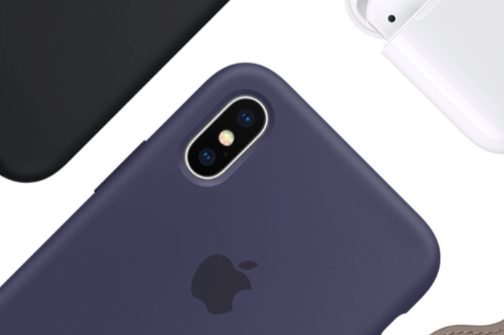 Силиконовый чехол Apple Silicone Case для iPhone X Тёмно-синий