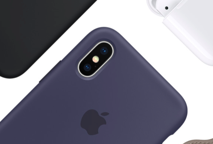 Силиконовый чехол Apple Silicone Case для iPhone X Тёмно-синий - Изображение 60293