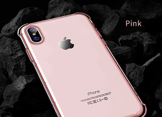 Чехол противоударный Rock Fence S для iPhone X Розовый - Изображение 60317