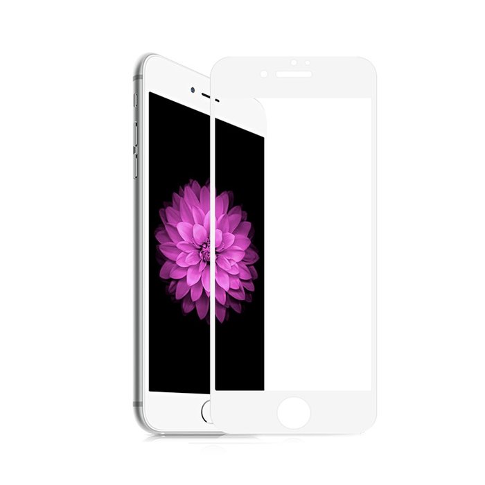 Защитное стекло с силиконовыми краями Baseus Tempered Glass Automatically paste film для iPhone 8 Белое - Изображение 60365