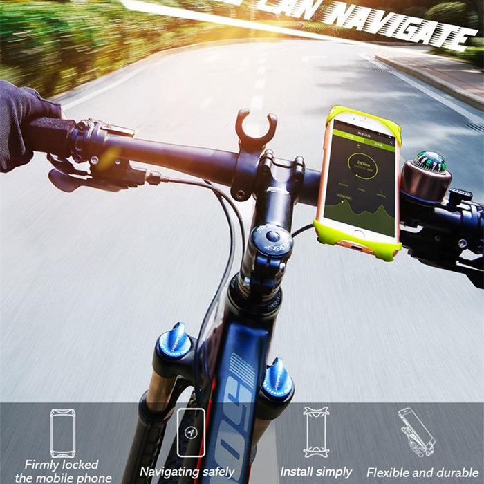 Крепление-держатель для телефона на велосипед Baseus Miracle Bicycle Черный - Изображение 60613