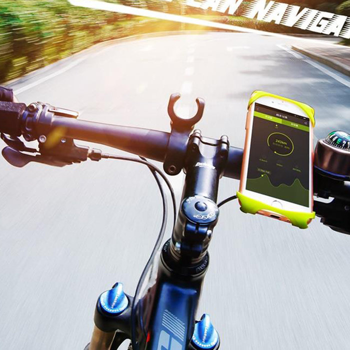 Крепление-держатель для телефона на велосипед Baseus Miracle Bicycle Зеленый - Изображение 60635