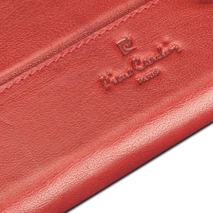 Кожаный чехол книжка Pierre Cardin для Samsung Galaxy S9 Красный - Изображение 60435