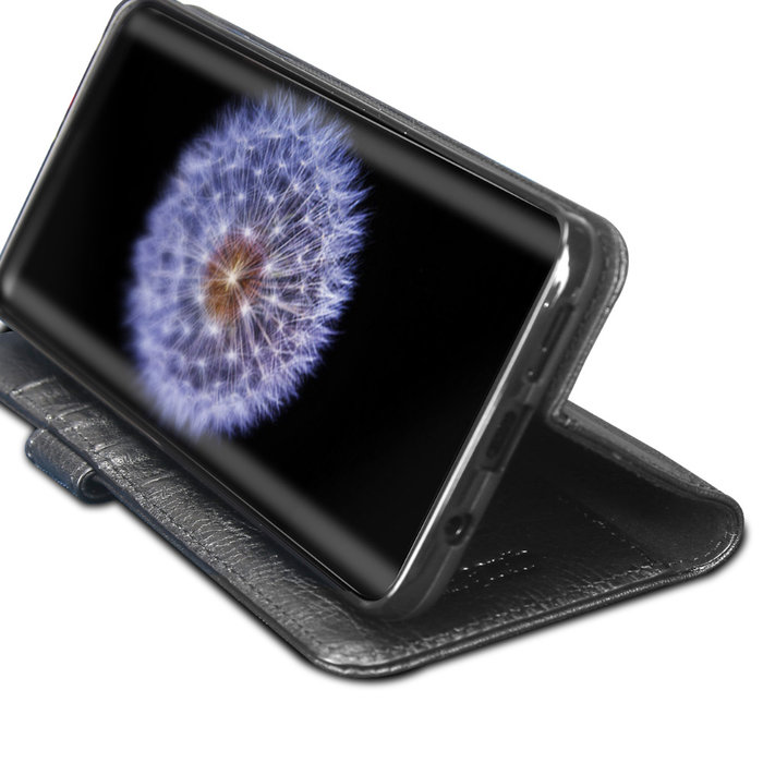 Кожаный чехол книжка Pierre Cardin для Samsung Galaxy S9 Черный - Изображение 60467